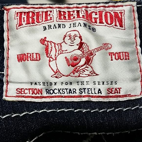 TRUE RELIGION ROCKSTAR STELLA, DARK WASH, SKINNY GIRLS JEANS 28x30 - Picture 8 of 8